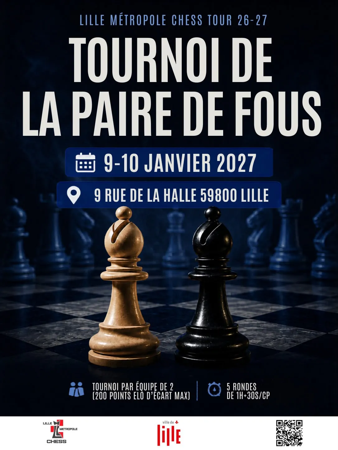 Affiche du tournoi Tournoi de la Paire de Fous